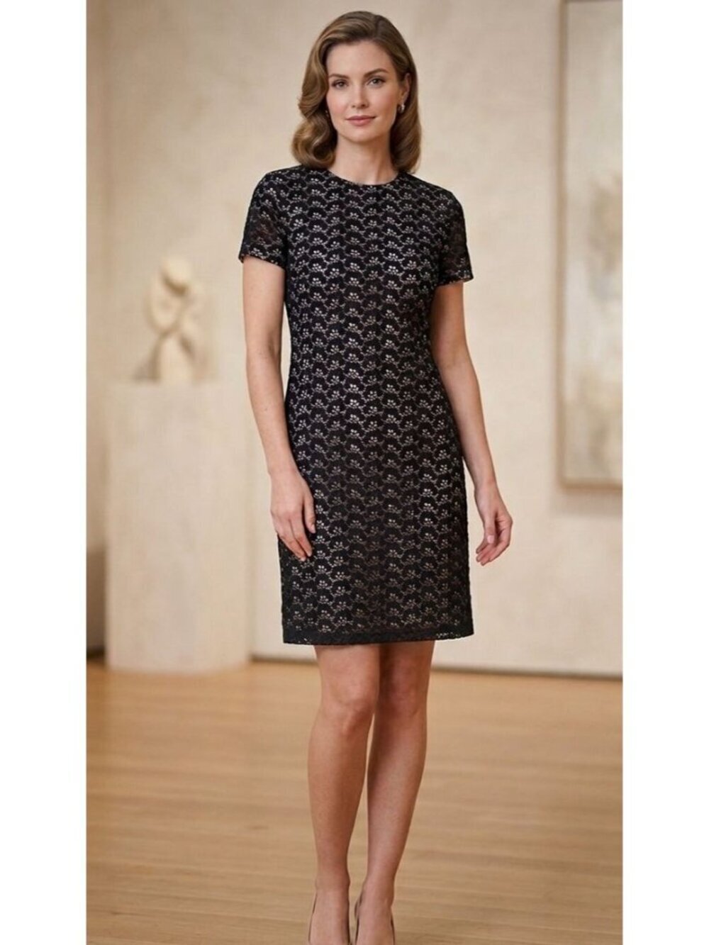 Women's - Diane Von Furstenberg Sarita Acron Black Lace Dress, Size 4